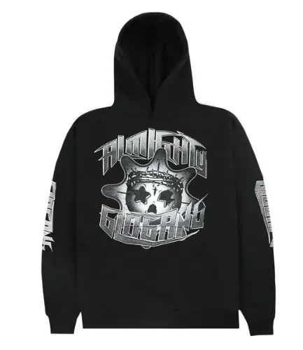 Almighty Glo Gang Skull Hoodie Black