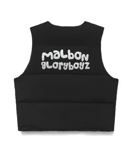 Malbon x Gloryboyz Puffer Black Vest