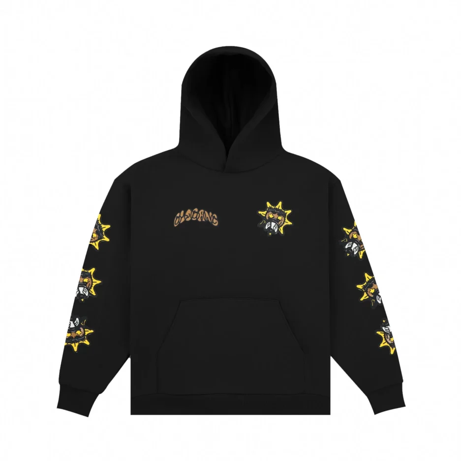 Glo Gang Deserted Sun Hoodie (Black/Olive)