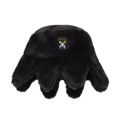 Furry Glo Sun Charcoal Black Bucket Hat