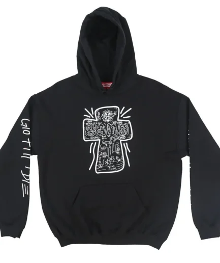 Glo Gang Front Logo Black Hoodie